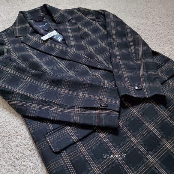 Madewell Caldwell Double-Breasted Blazer in Seaton Plaid - Picture 10 of 12